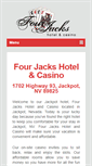 Mobile Screenshot of fourjackshotel.com